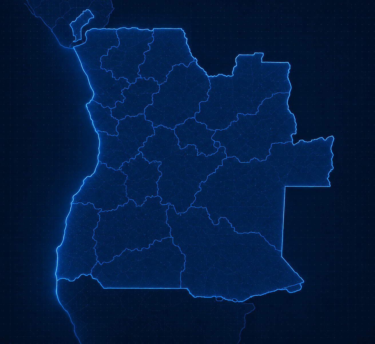 Mapa de Angola